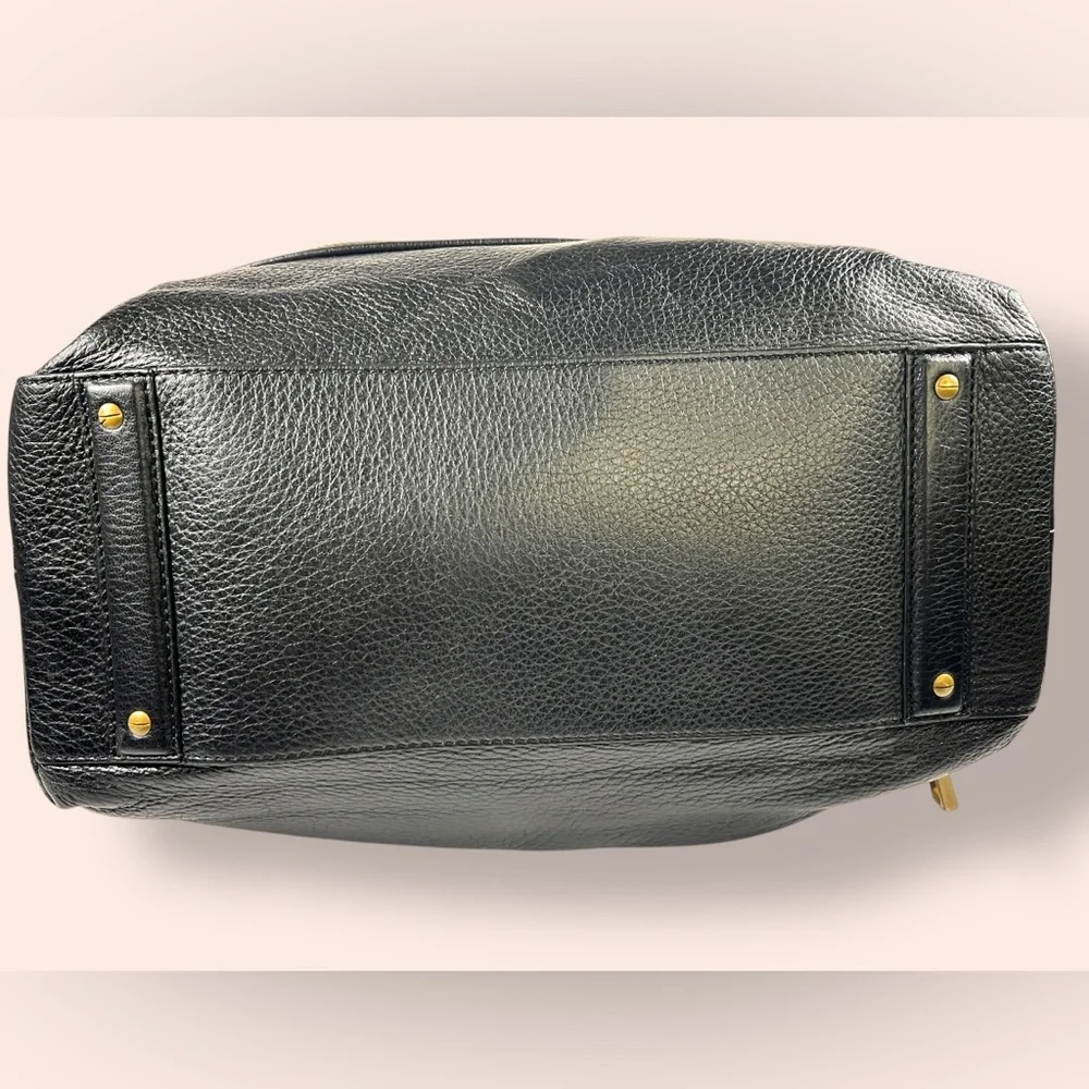 Derek Lam Black Leather Y2K Top Handle Satchel Handbag - Picture 7 of 12